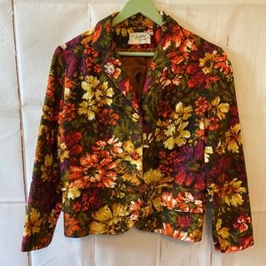 60's Vintage Floral Blazer/Jacket
